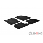 Original Gledring Passform Fußmatten Gummimatten 4 Tlg.+Fixing - Ford Focus 2005-2011